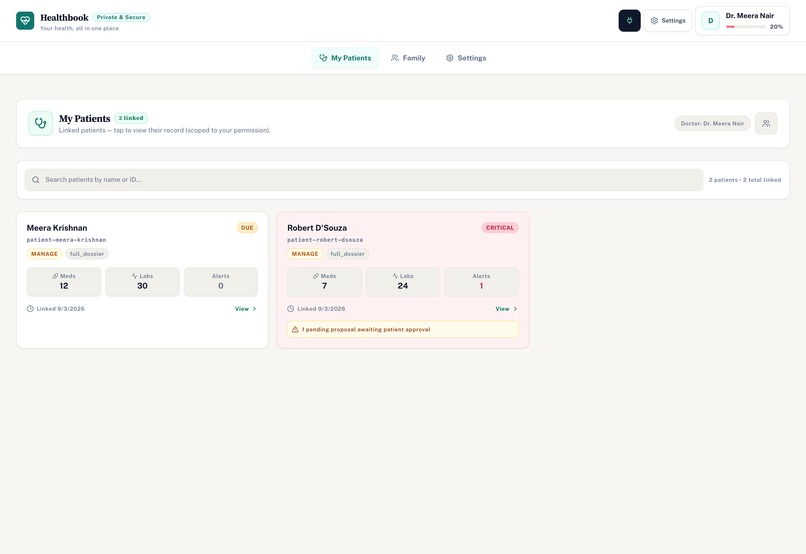 HealthBook – screenshot 4