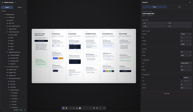 Infinite Canvas - A collaborative canvas for human & Agents. – screenshot 3