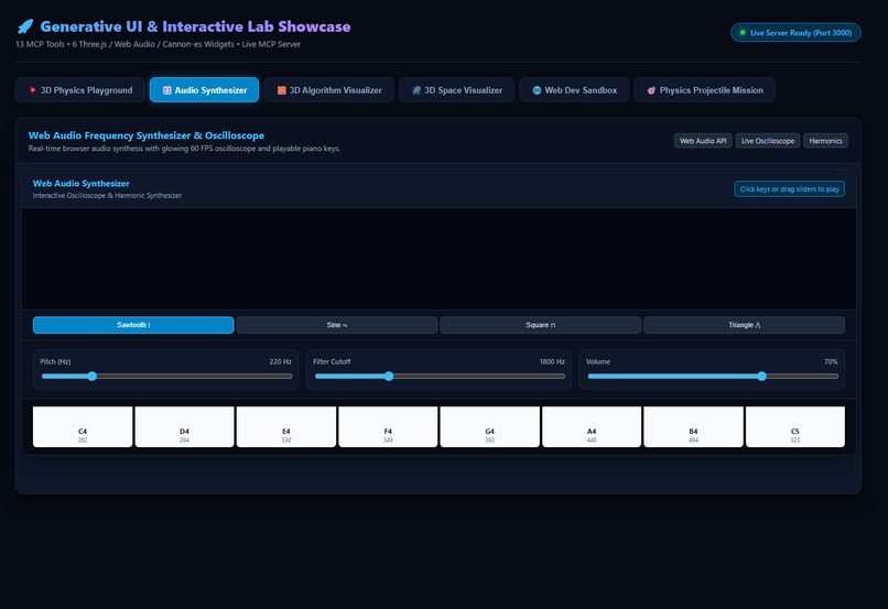 Omni Tutor MCP: 3D Interactive STEM & Coding Studio – screenshot 6