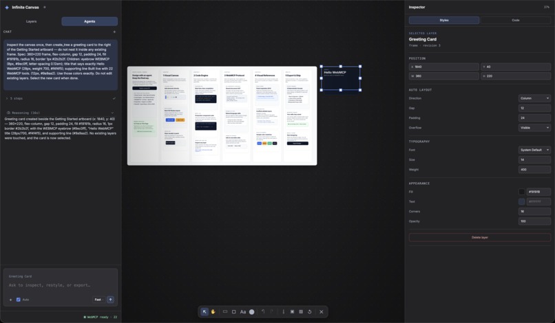 Infinite Canvas - A collaborative canvas for human & Agents. – screenshot 4
