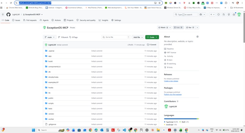 ExceptionOSMCP – screenshot 1