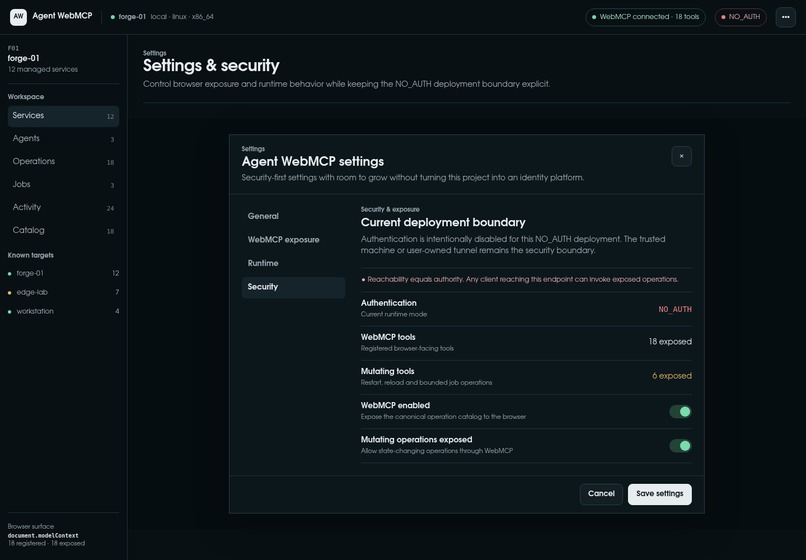 Agent WebMCP – screenshot 7