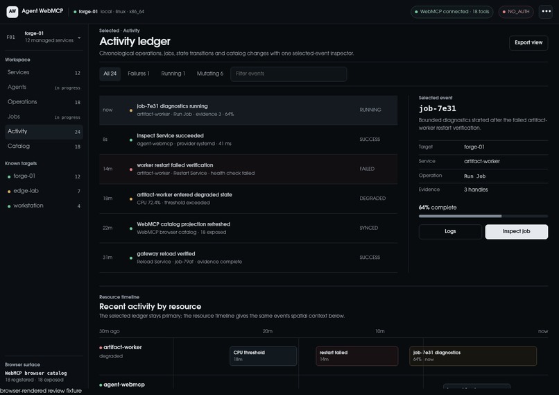 Agent WebMCP – screenshot 5