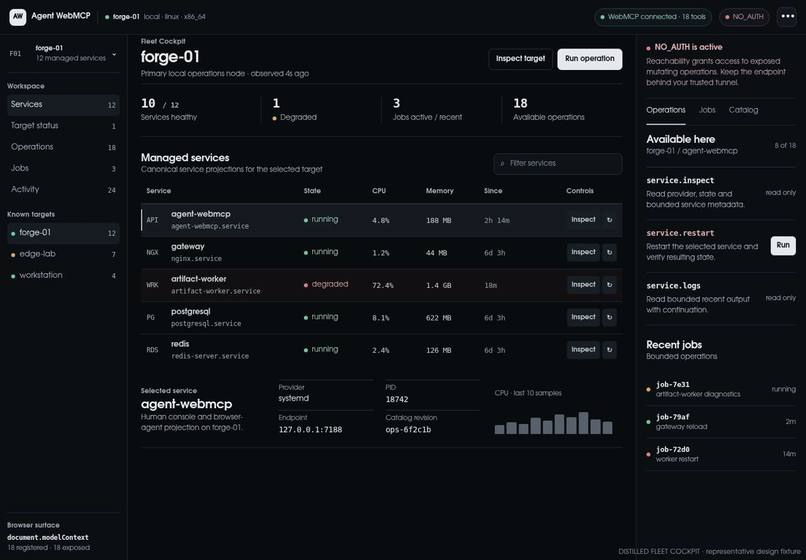 Agent WebMCP – screenshot 2