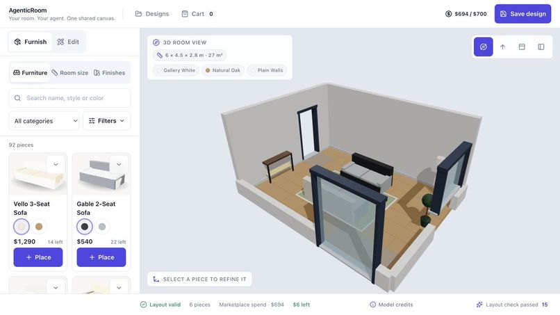 AgenticRoom – screenshot 2