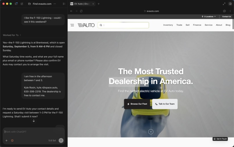 Space Auto - MCP for Dealerships – screenshot 2