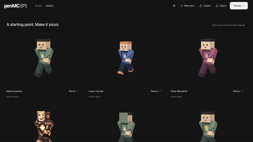 webMC(P) – screenshot 1