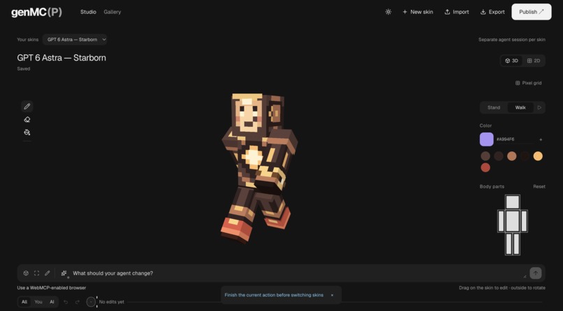 webMC(P) – screenshot 2