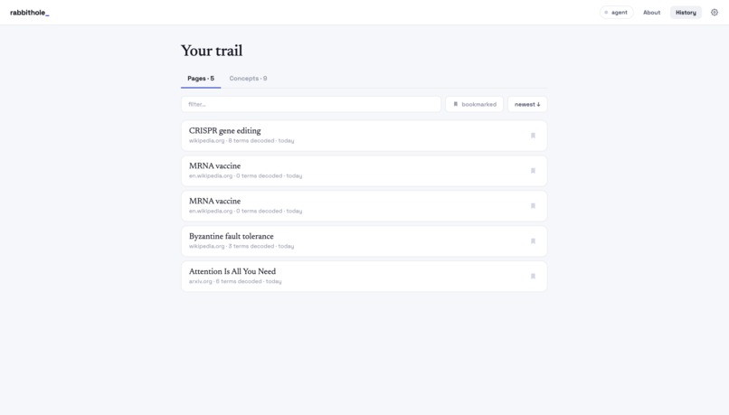 RabbitHole – screenshot 1