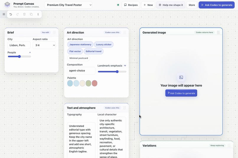 Prompt Canvas – screenshot 3
