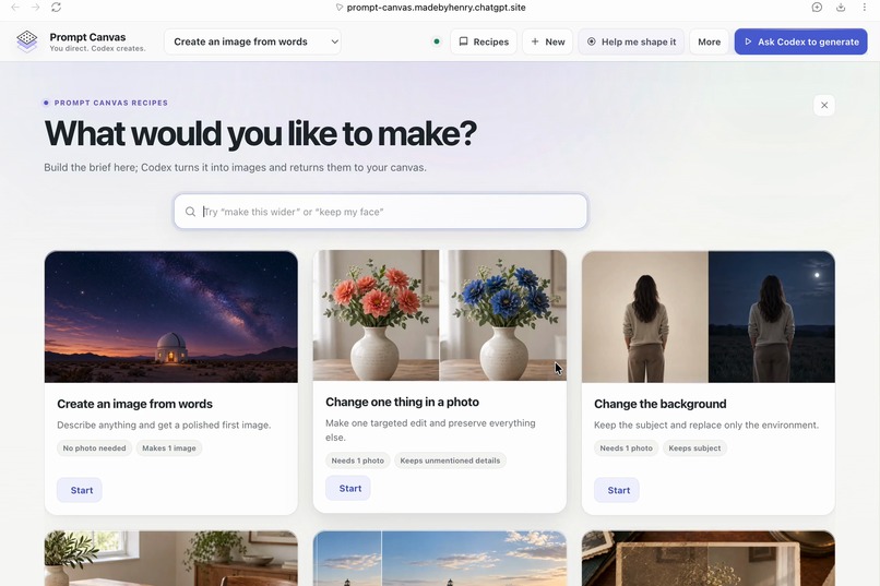 Prompt Canvas – screenshot 6