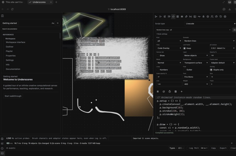 underscores – screenshot 1