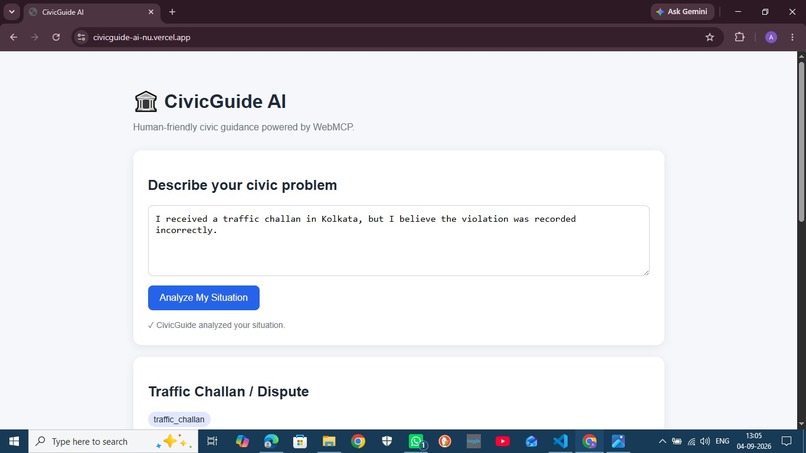 CivicGuide AI  – screenshot 1