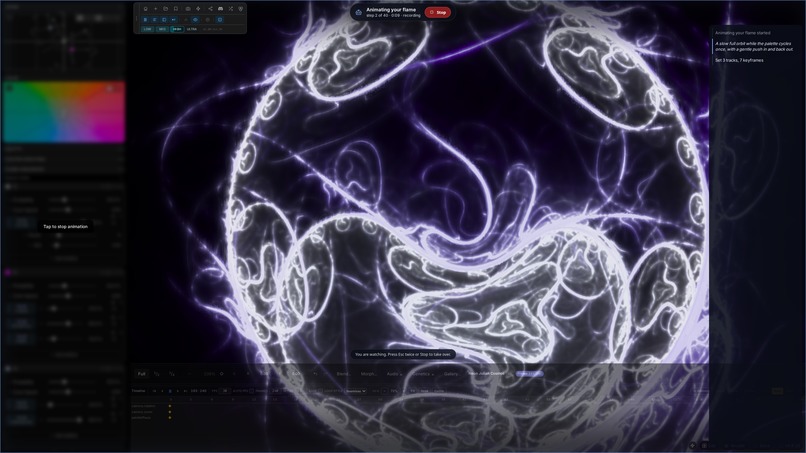 Lumen Apeiron Arcade: fractal flames your agent can drive – screenshot 3