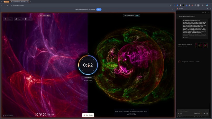 Lumen Apeiron Arcade: fractal flames your agent can drive – screenshot 5