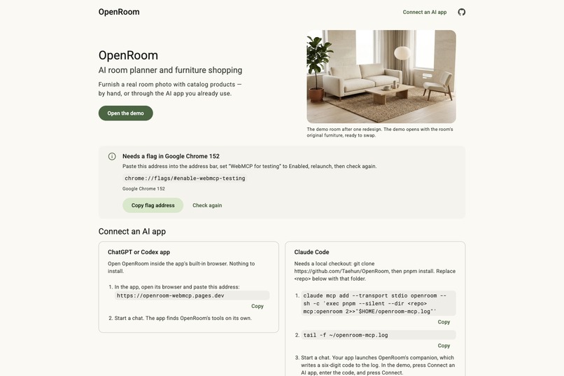 OpenRoom – screenshot 1