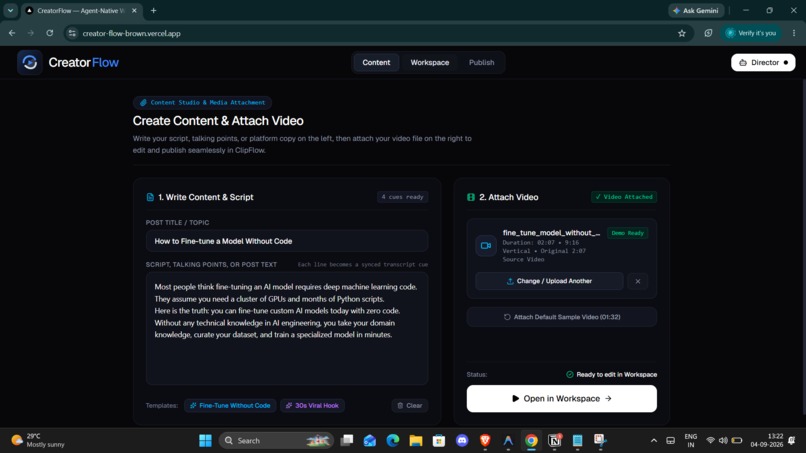 CreatorFlow  – screenshot 4