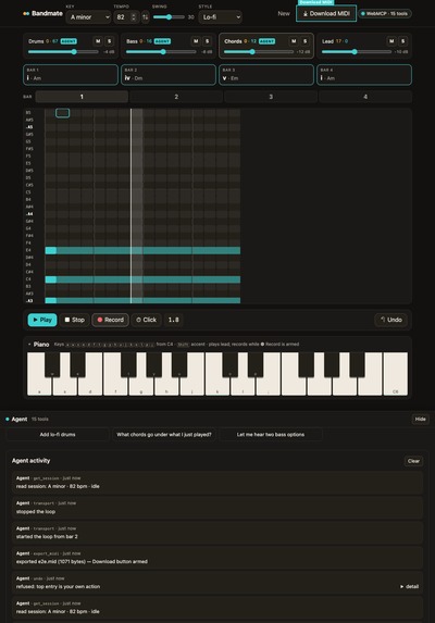 Bandmate-WebMCP – screenshot 4