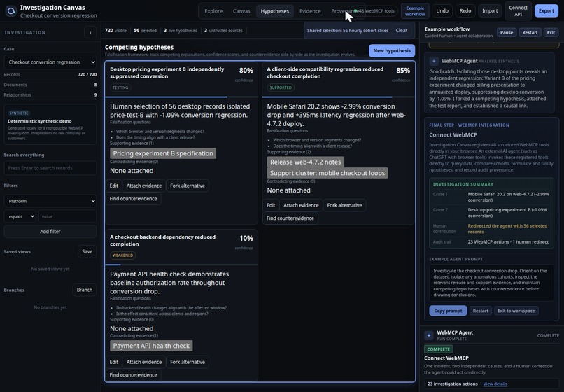 Investigation Canvas – screenshot 2