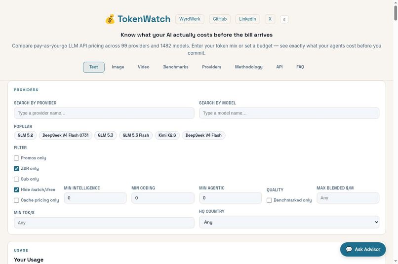 TokenWatch: Shared LLM Cost Decisions – screenshot 2