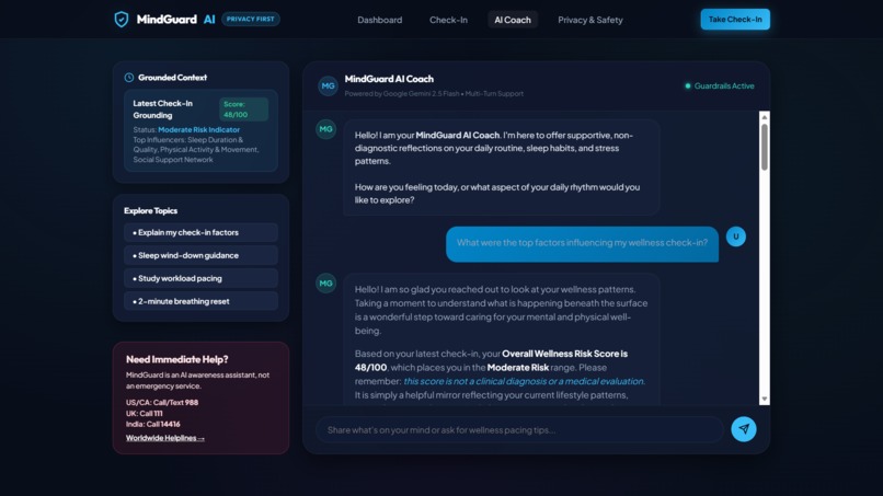 MindGuard AI – screenshot 2