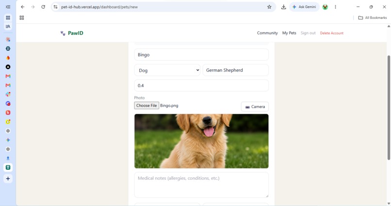 PawID – screenshot 4