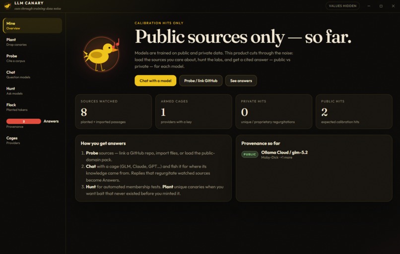 LLM Canary – screenshot 1