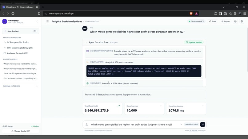 OmniQuery AI: Autonomous Real-Time Data Analyst – screenshot 4