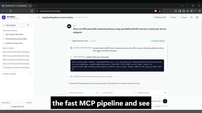 OmniQuery AI: Autonomous Real-Time Data Analyst – screenshot 5