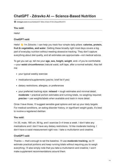Zdravko AI — Science-Based Nutrition – screenshot 2