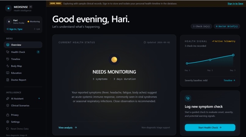 MediSense AI – screenshot 2