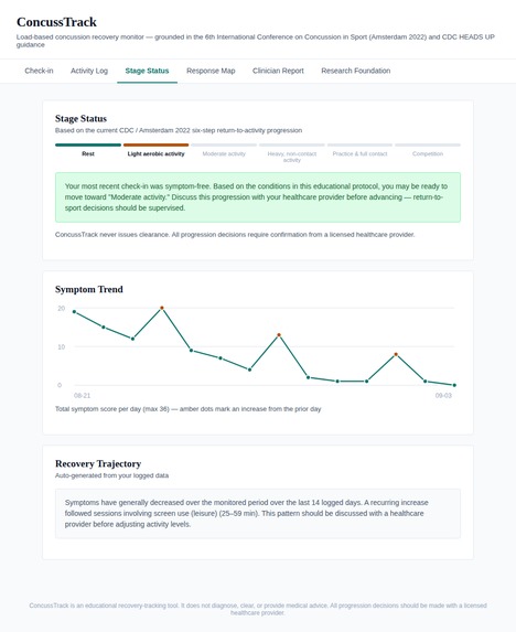ConcussTrack – screenshot 6