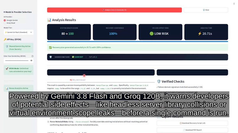 DependenceDoc – screenshot 2