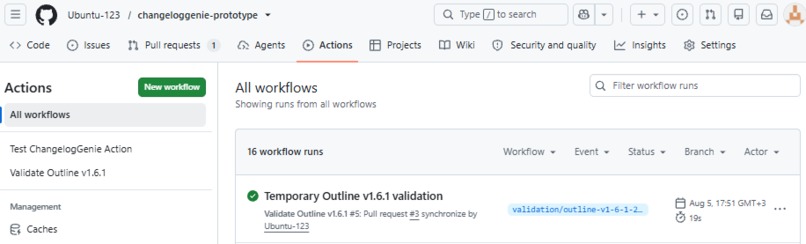 ChangelogGenie – screenshot 2