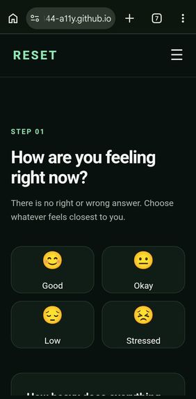 RESET – screenshot 2