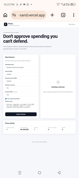 Preva – screenshot 1