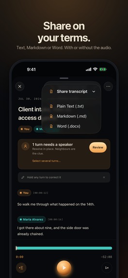 Interview – screenshot 2