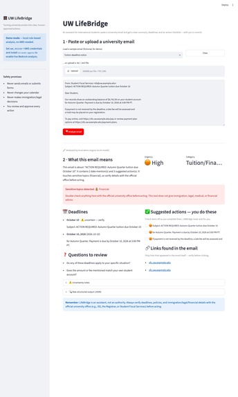 UW LifeBridge – screenshot 3