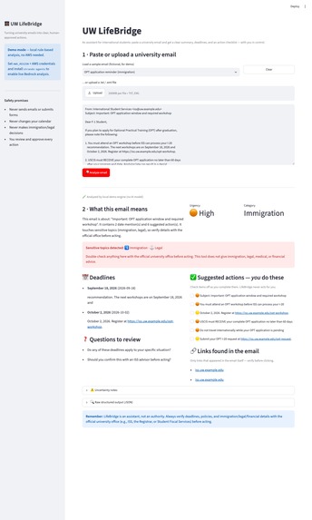 UW LifeBridge – screenshot 4