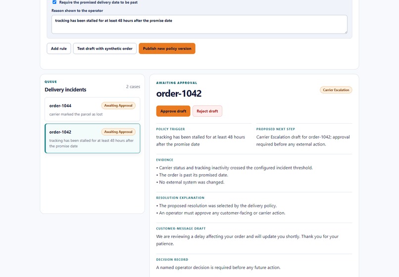 ResolveDesk — Order Exception Captain – screenshot 3