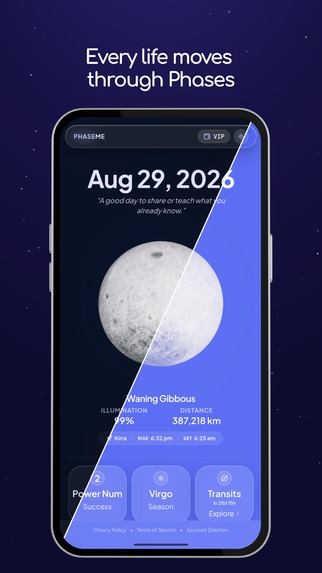 PhaseMe: Moon & AI Companion – screenshot 1