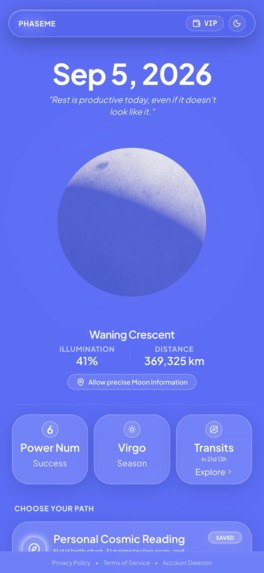 PhaseMe: Moon & AI Companion – screenshot 9