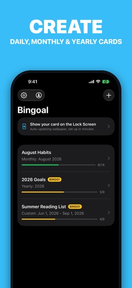 Bingoal: Goal & Habit Bingo – screenshot 3