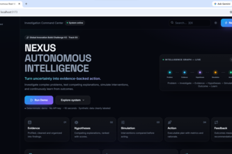 NEXUS — Autonomous Intelligence Command Center