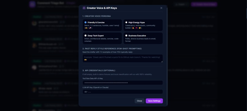 Comment Triage Bot – screenshot 1