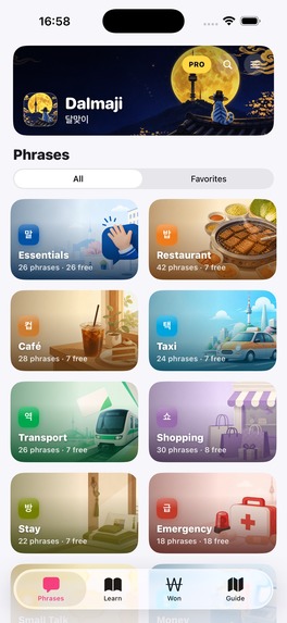 Dalmaji: Korean for Travel – screenshot 2