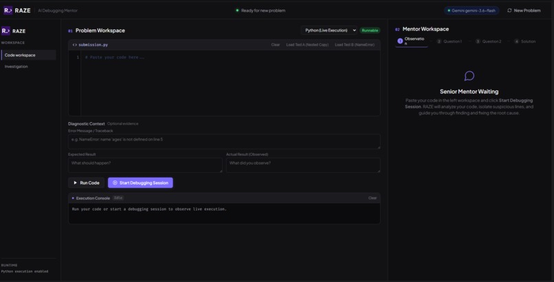 RAZE Debug Mentor – screenshot 1