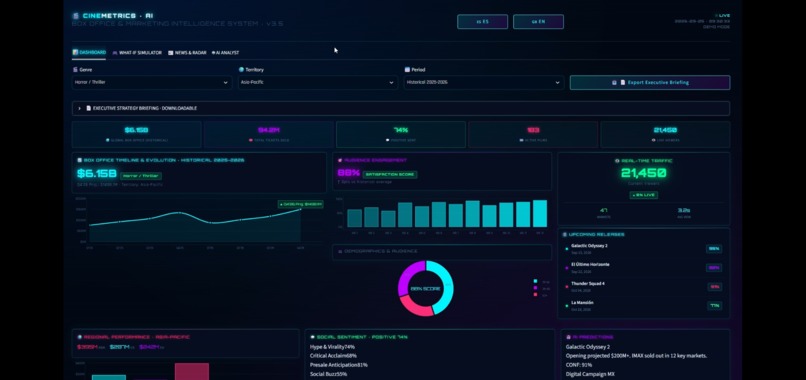 CineMetrics AI with ClickHouse – screenshot 1