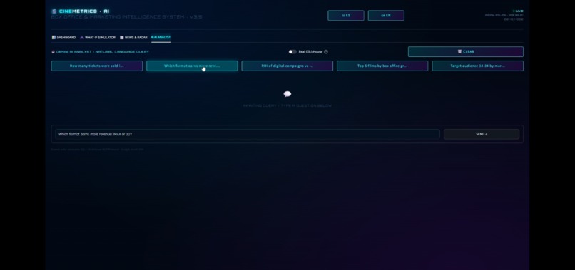 CineMetrics AI with ClickHouse – screenshot 8