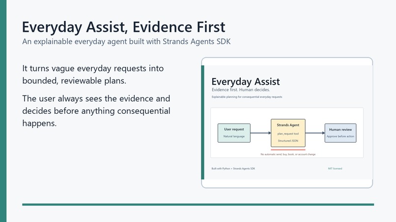 Everyday Assist, Evidence First – screenshot 2